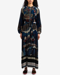 Kanpur Dress | Deep Blue Multi