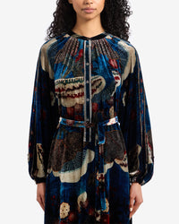 Kanpur Dress | Deep Blue Multi