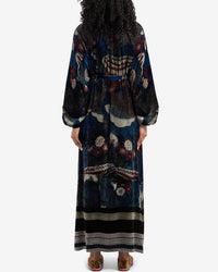 Kanpur Dress | Deep Blue Multi