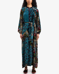 Kanpur Dress | Teal Multi