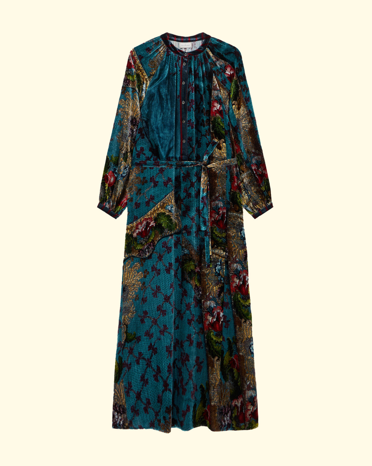 Kanpur Dress | Teal Multi