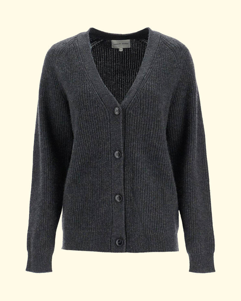 Leka Cardigan | Anthracite Melange