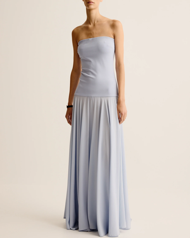 Lili Strapless Dress | Agate Blue