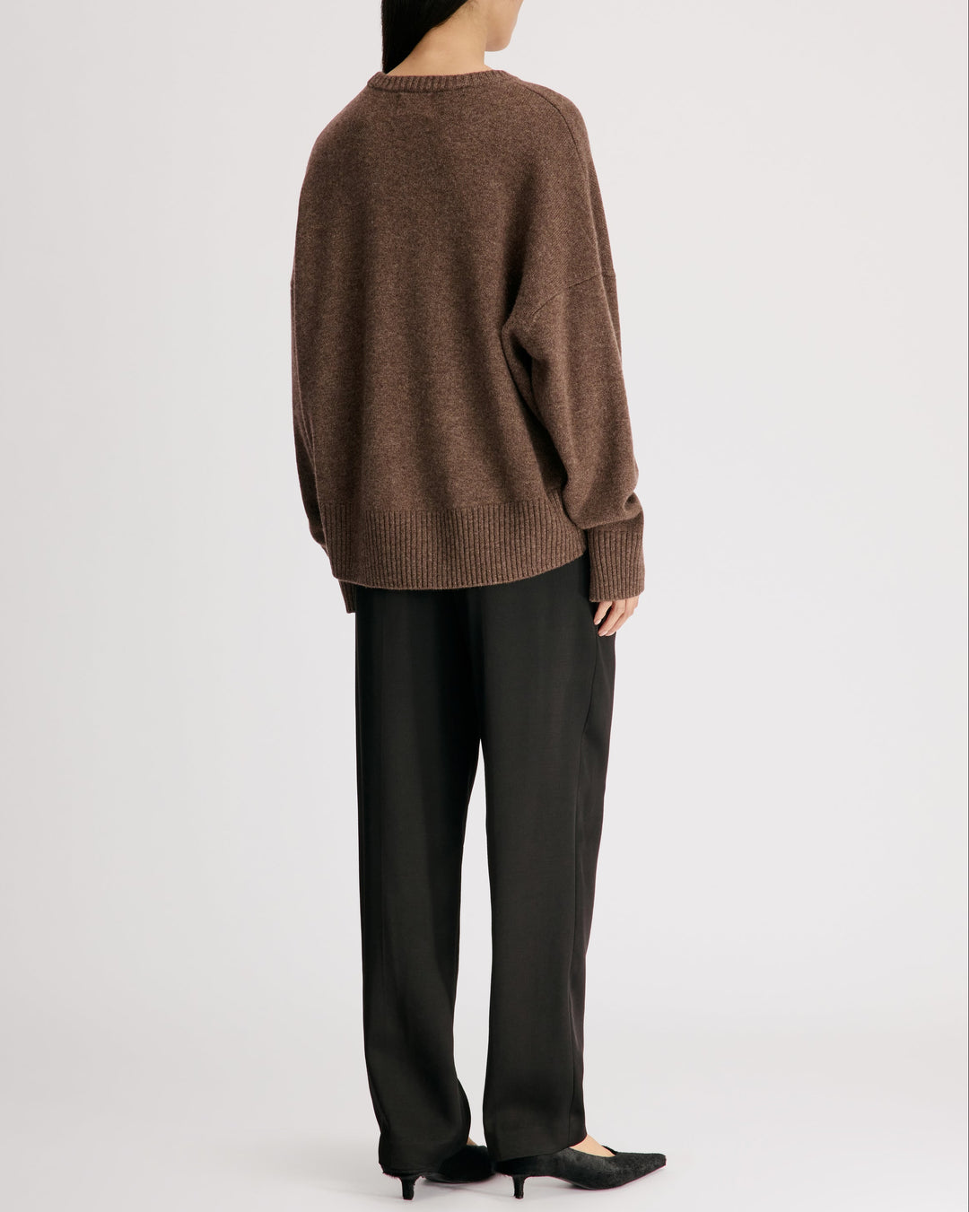 Anton Crewneck Sweater | Coffee