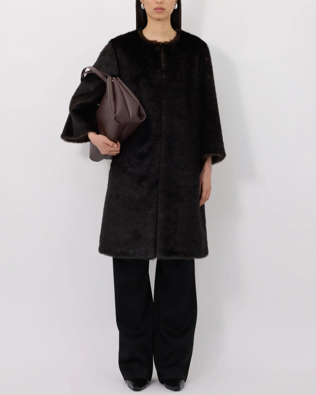 Moore Long Coat | Grizzly
