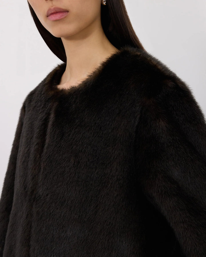 Moore Long Coat | Grizzly