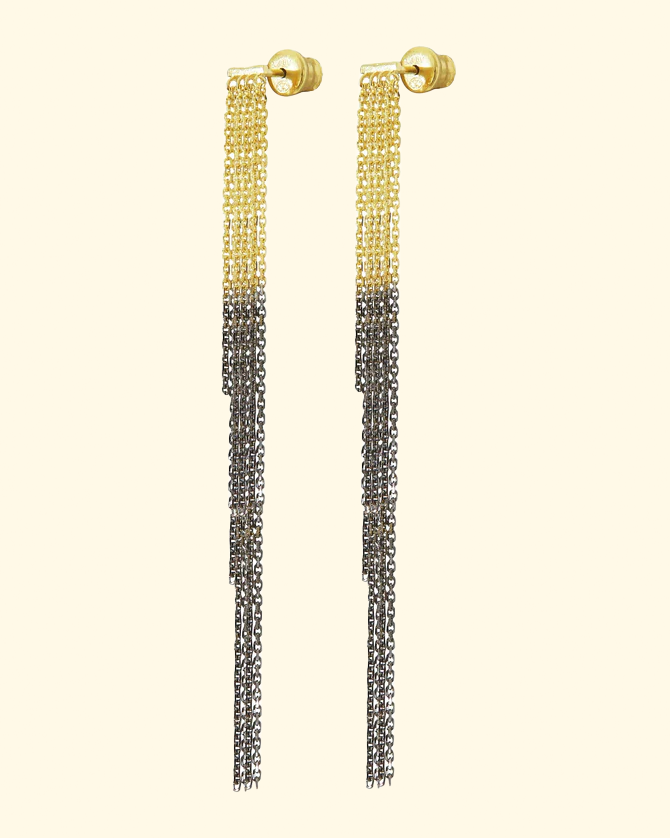 N° 464 Earring | Bicolore Gold