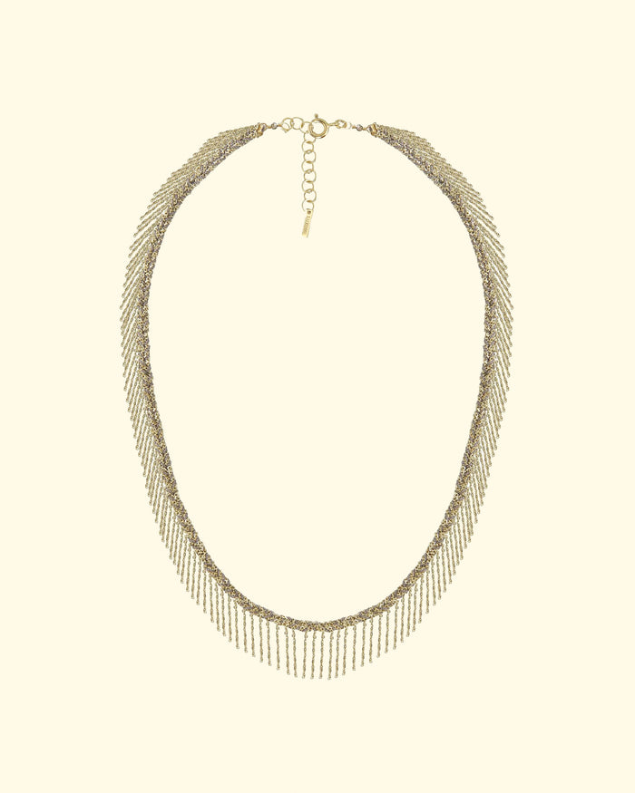 N 550 Necklace | Gold Grey