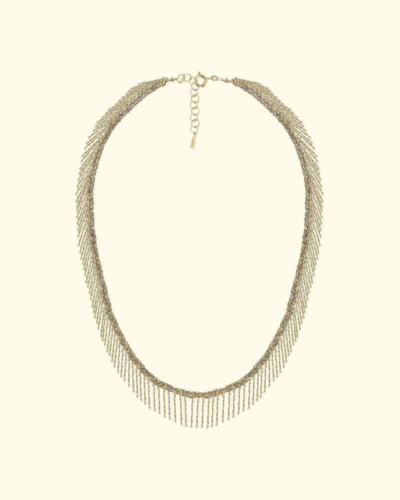 N 550 Necklace | Gold Grey