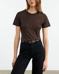 Mariela Crewneck Tee | Cocoa