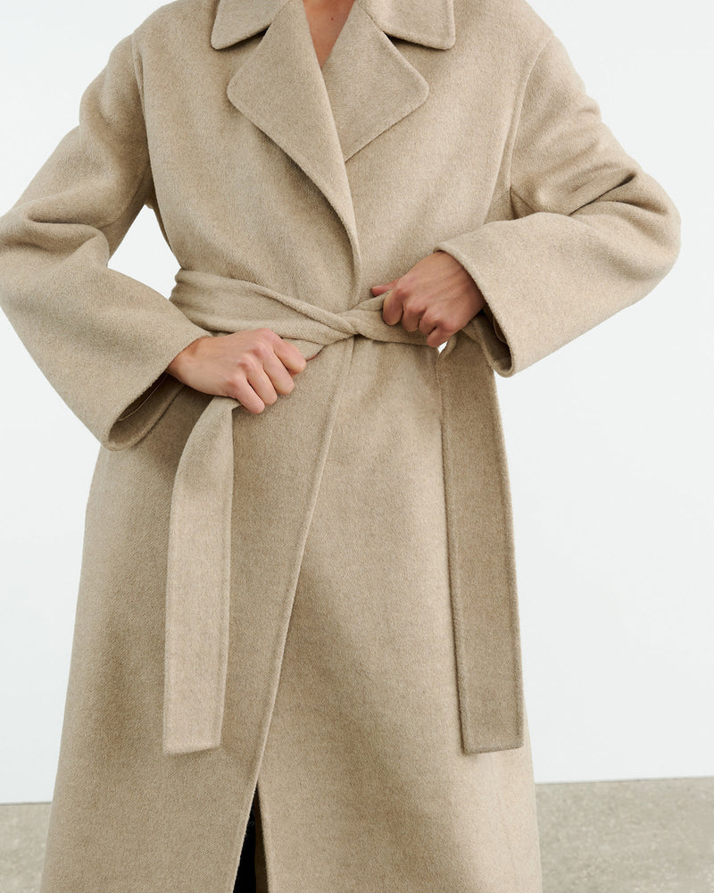 Jarel Wrap Coat | Hazelnut