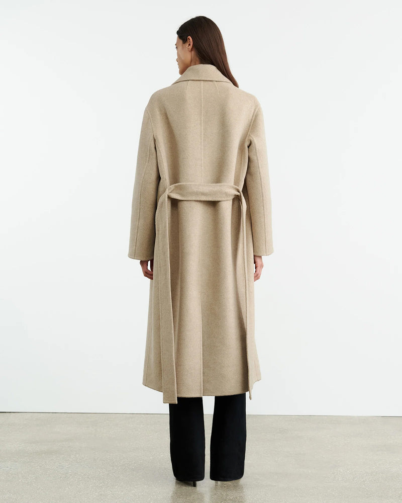 Jarel Wrap Coat | Hazelnut