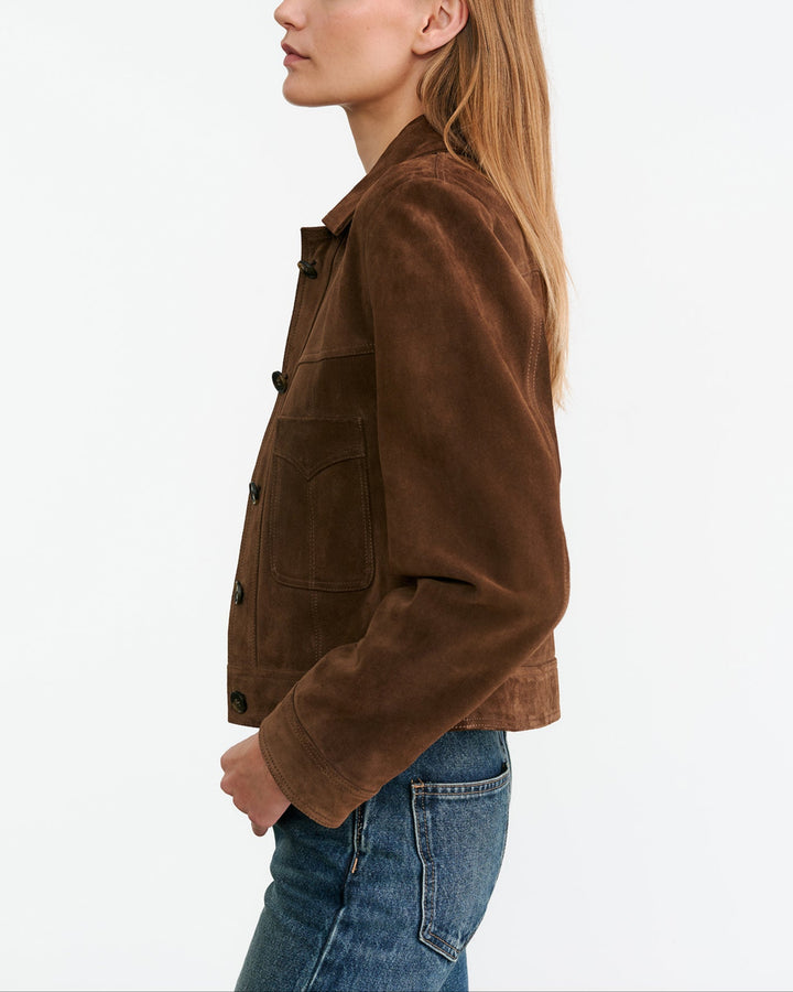 Susannah Suede Jacket | Hazelnut
