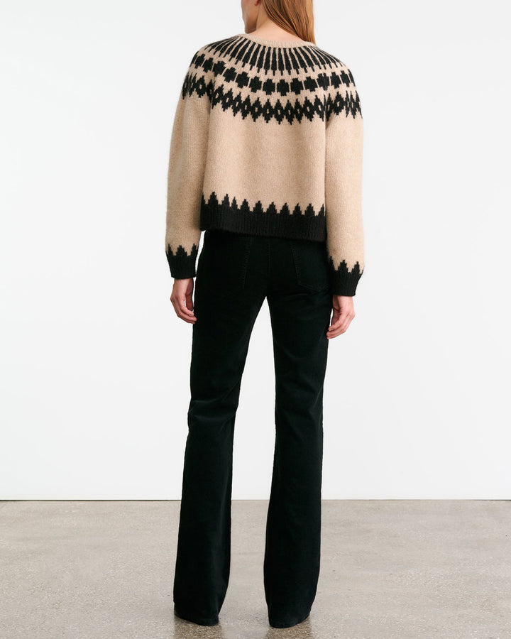 Alena Sweater | Light Camel Fair Isle