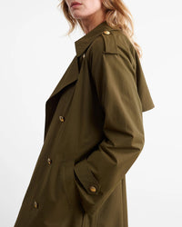 Toussaint Trench Coat | Olive Green