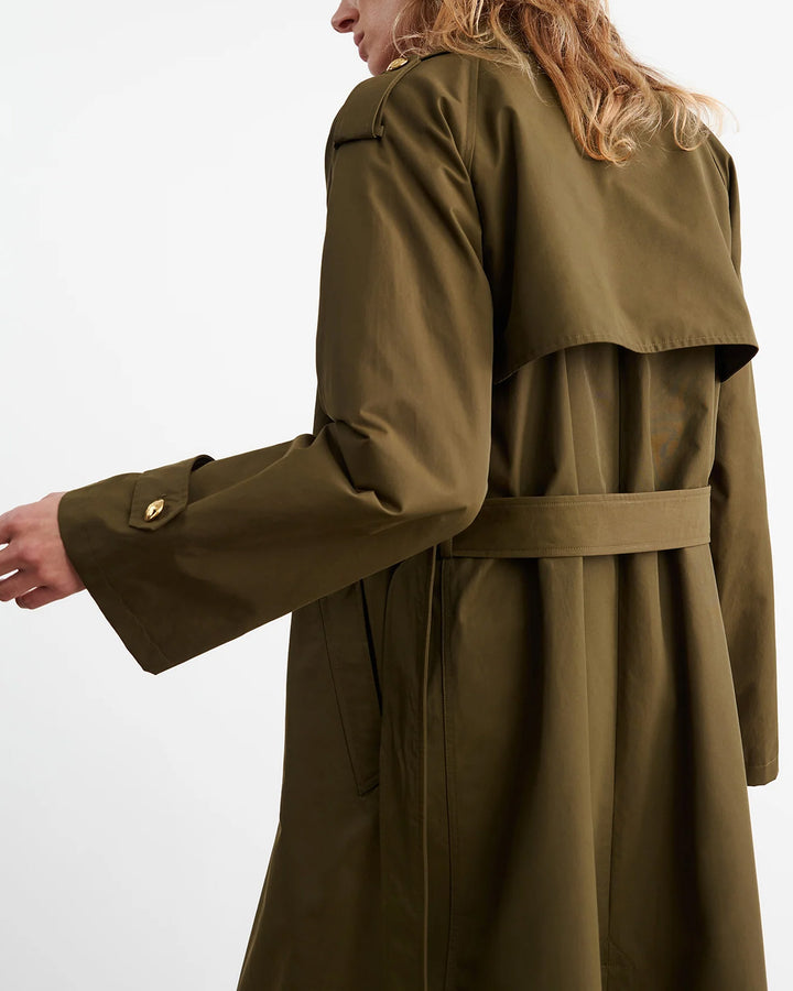 Toussaint Trench Coat | Olive Green