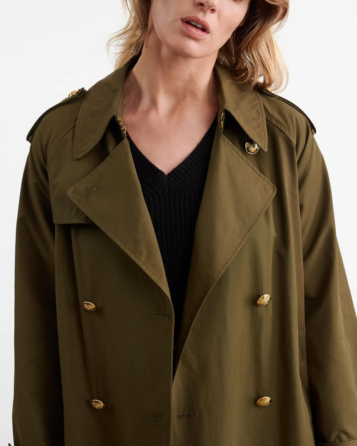 Toussaint Trench Coat | Olive Green