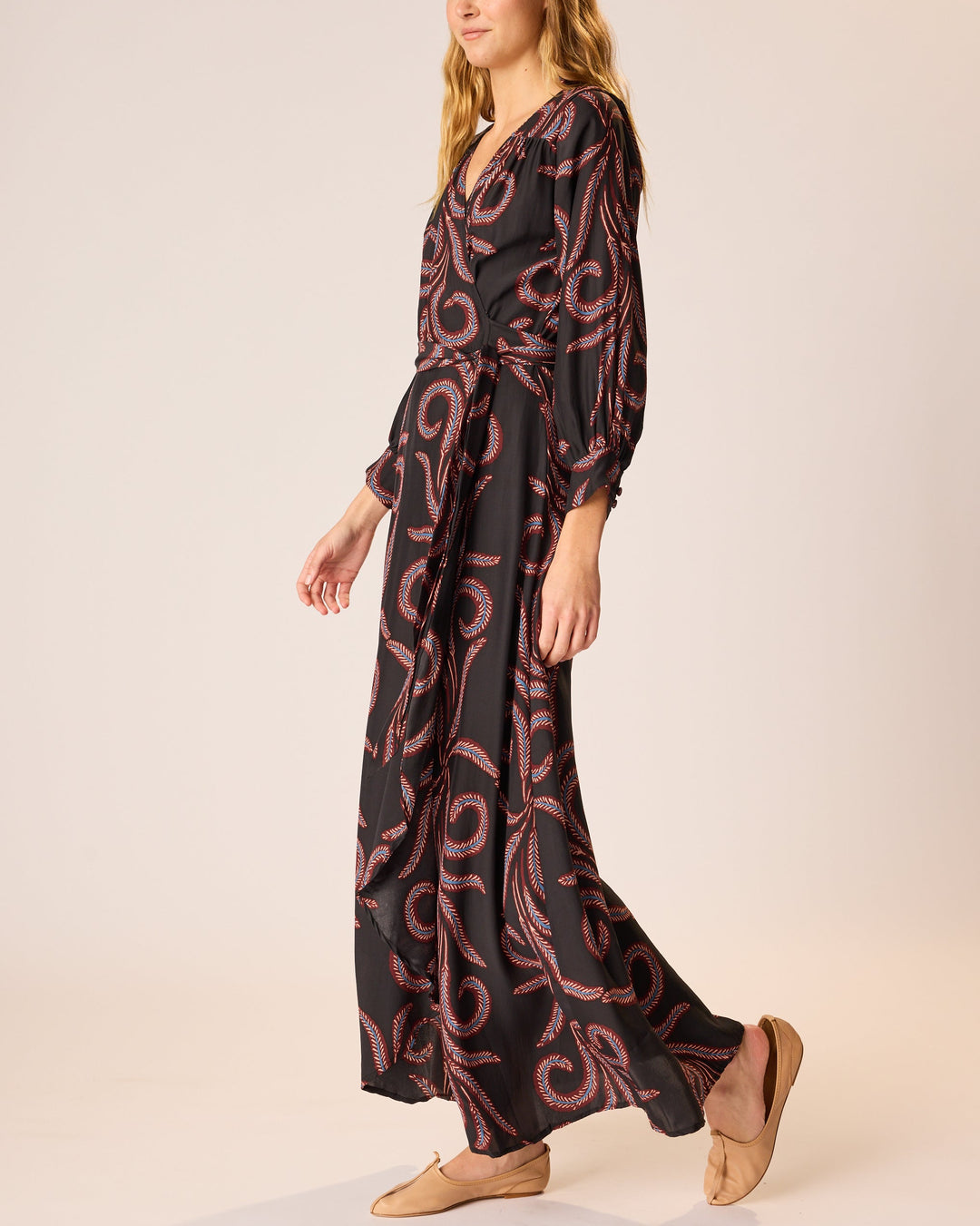 Kate Dress Long Sleeve | Feather Black