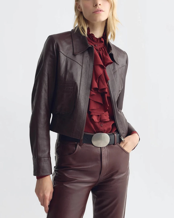 Lily Blouse | Crimson