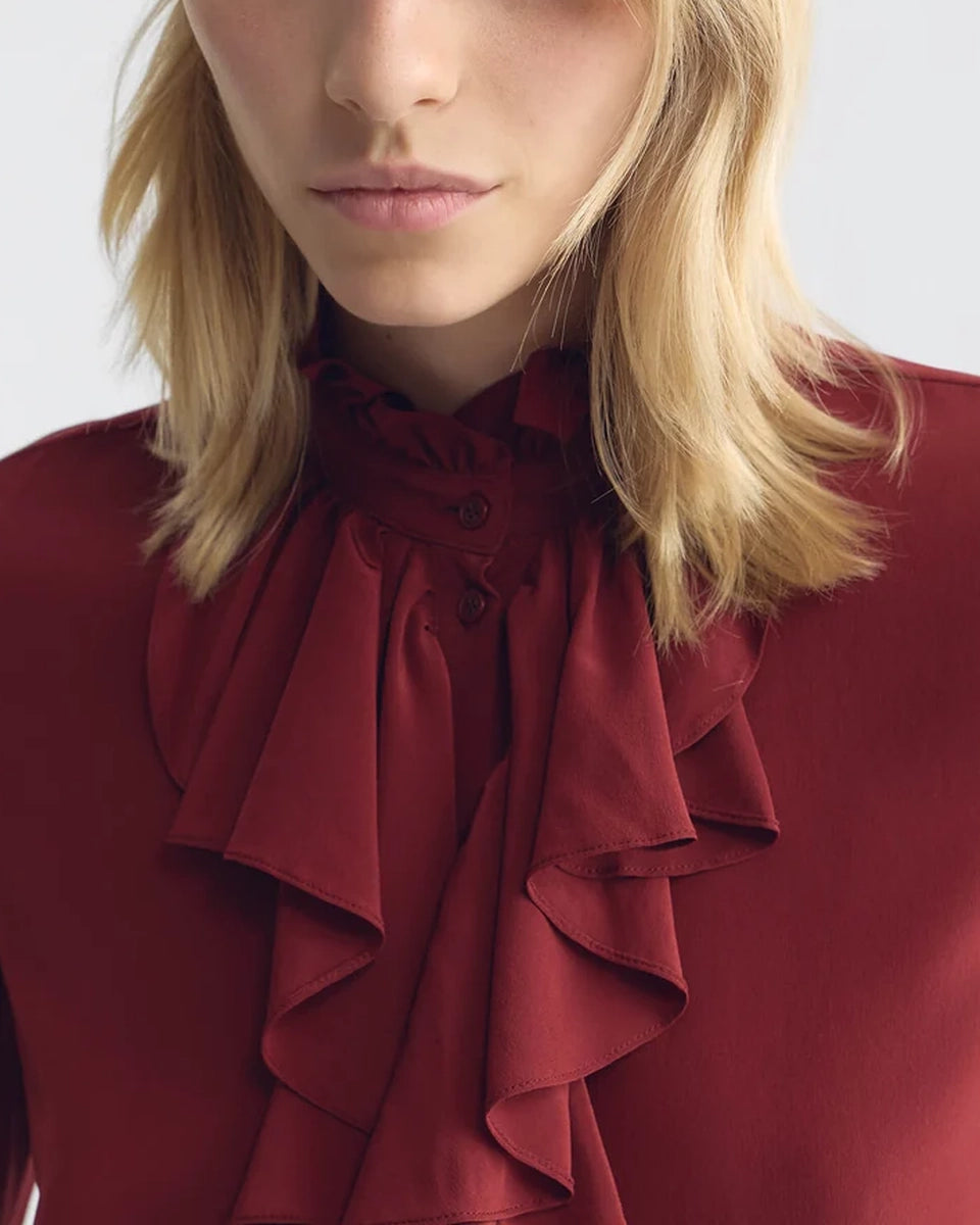 Lily Blouse | Crimson