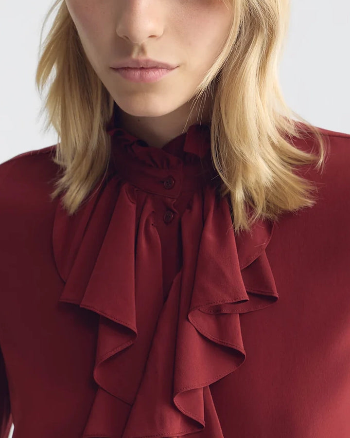 Lily Blouse | Crimson