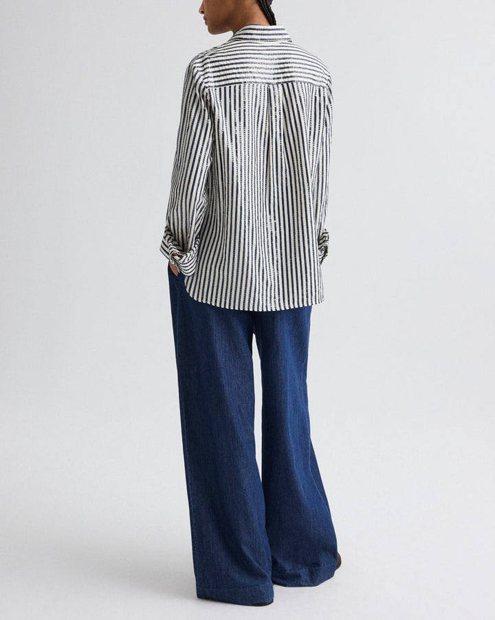 Next Morning | Indigo/White