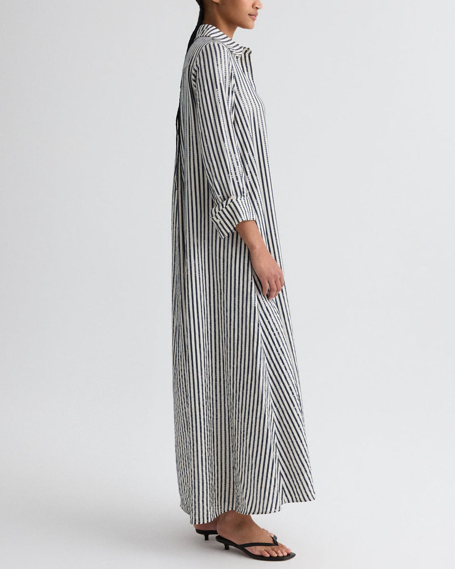 Jenny's Gown | Indigo/ White