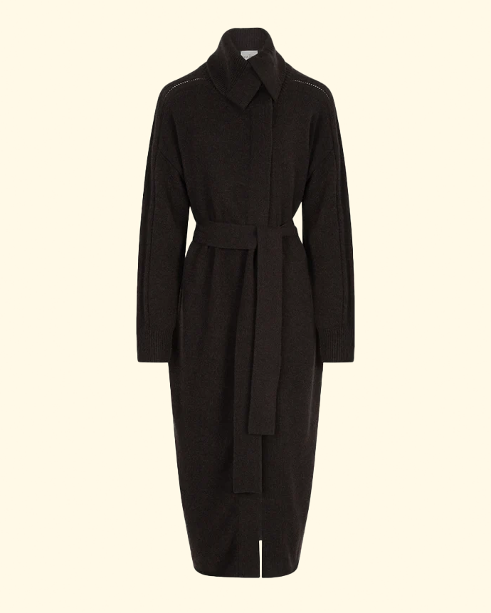 Odisha Long Belted Cardigan | Black