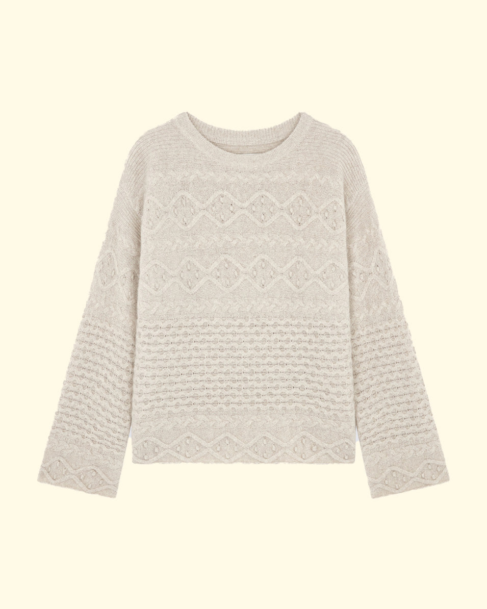 Omaha Sweater | Stone Melange