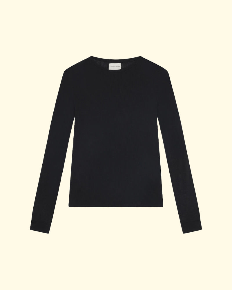 Ortigia Long Sleeve T-Shirt | Black