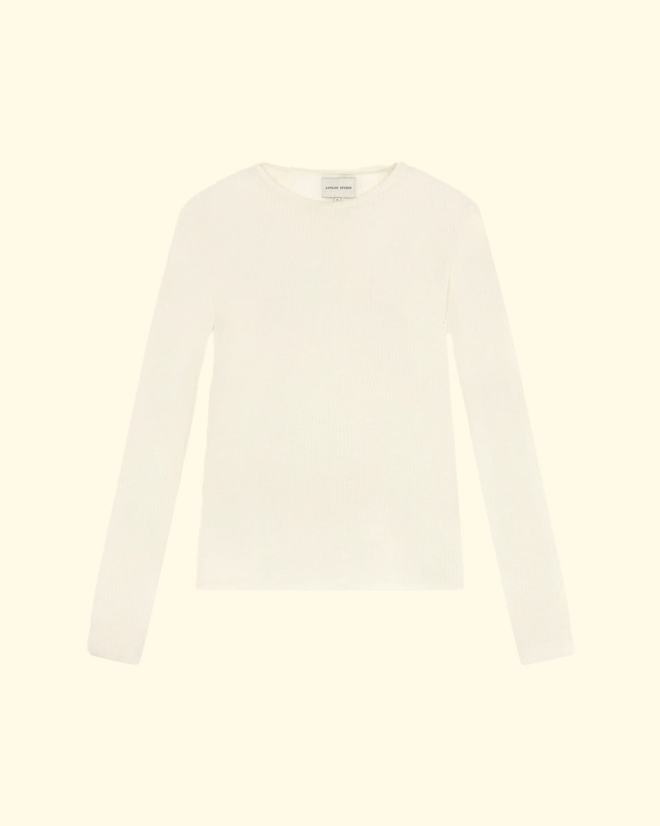 Ortigia Long Sleeve T-Shirt | Ivory