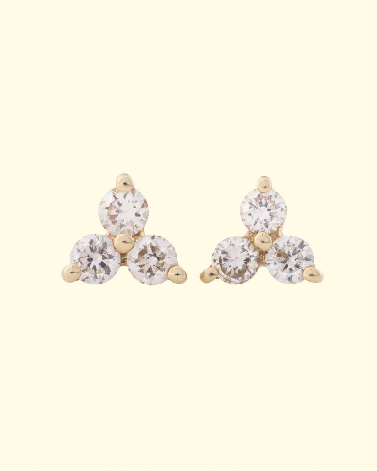 Large Flora Studs | 14k Yellow Gold