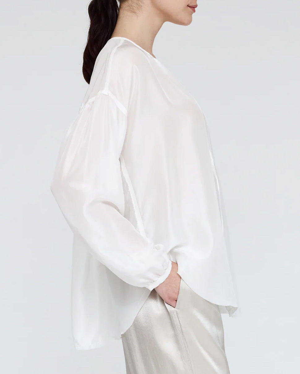 Poet Blouse | Washed White