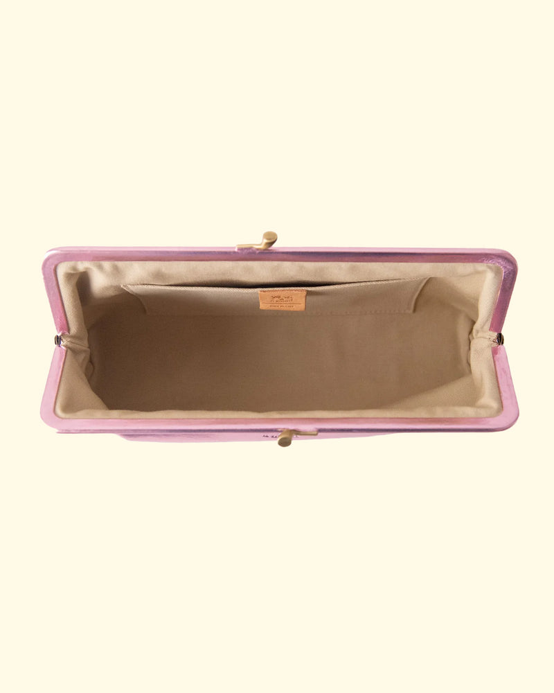 Classic Clutch | Metallic Pink