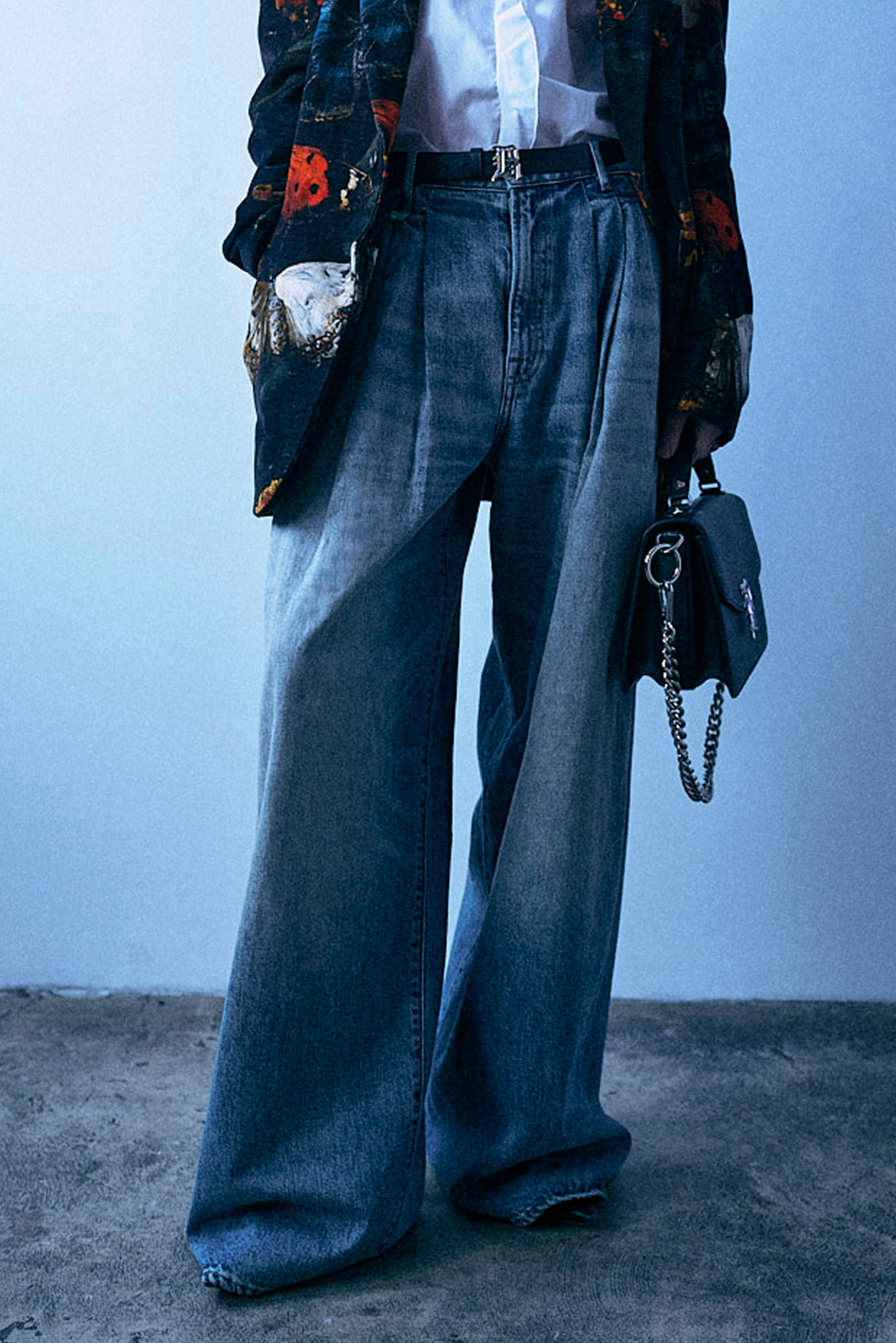 Triple Pleated Jean | Rivington Blue