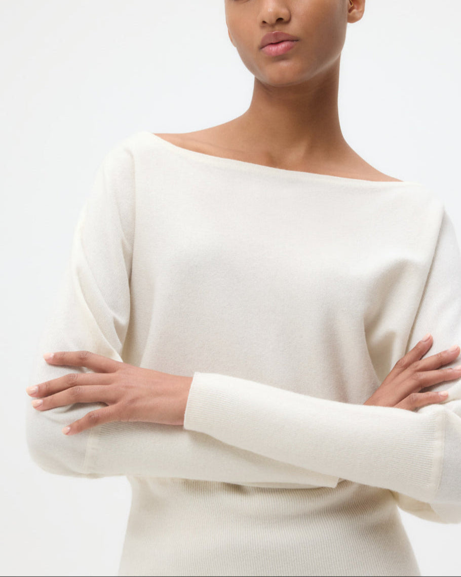 Off The Shoulder Knit | Ivory