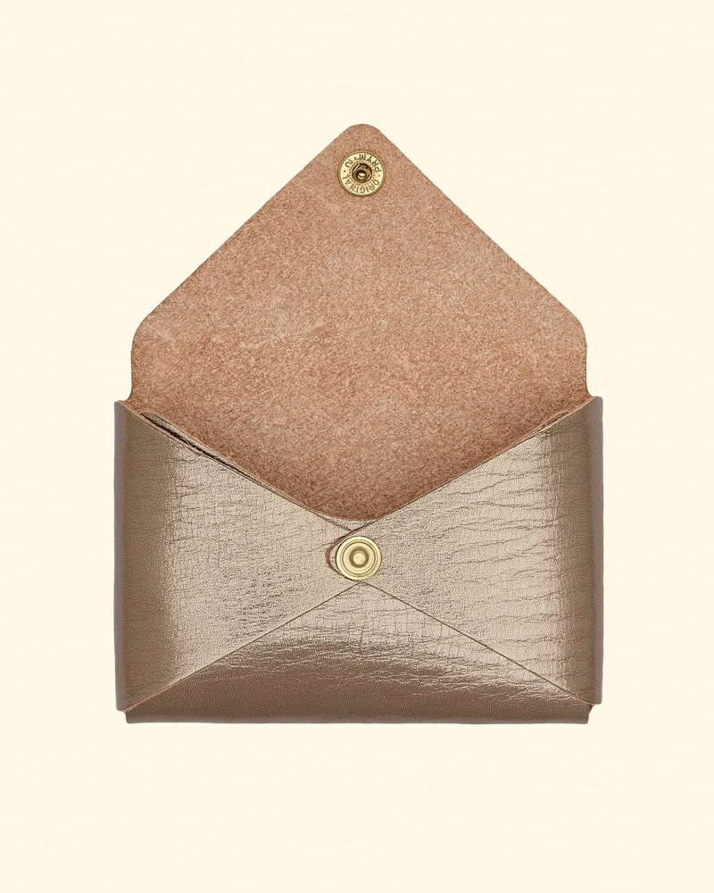 Sovana Card Case | Metallic Bronze