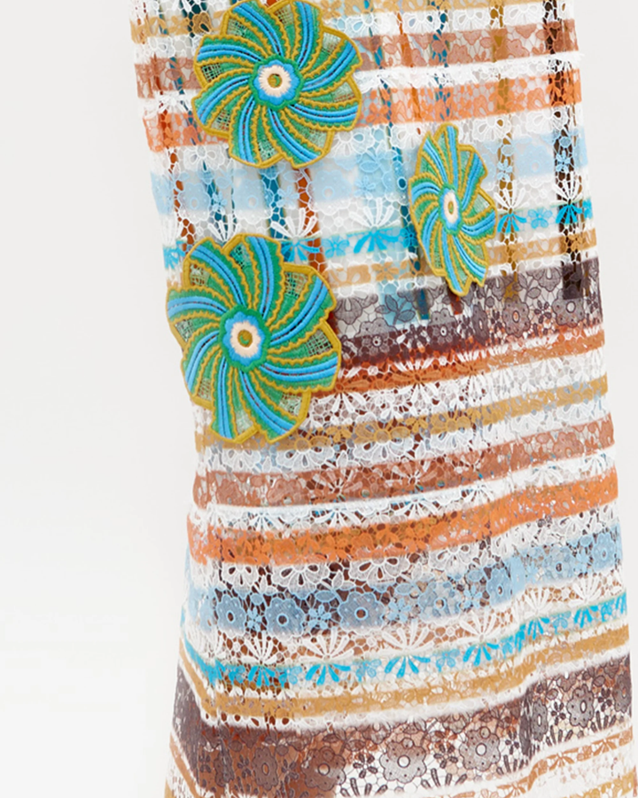 Shadia Skirt | Multi Stripes