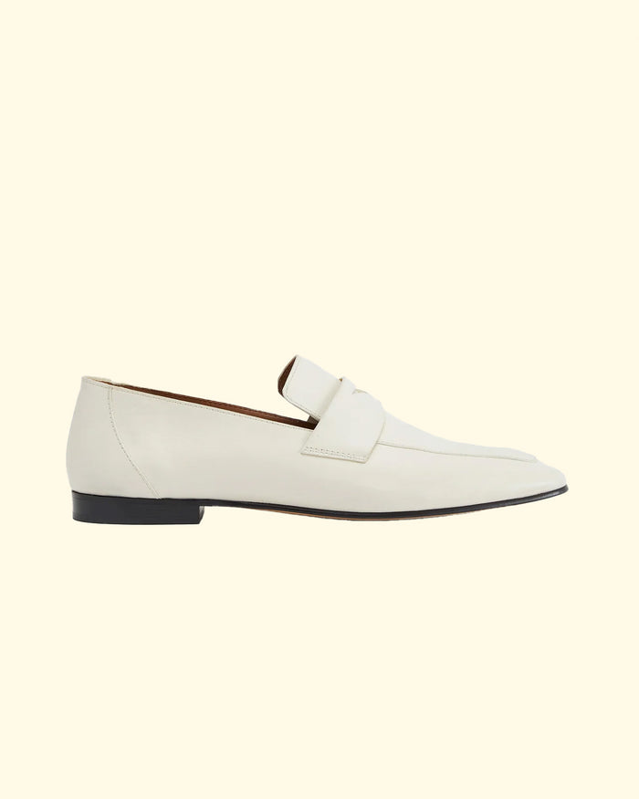 Soft Loafer With Placket | Ecru
