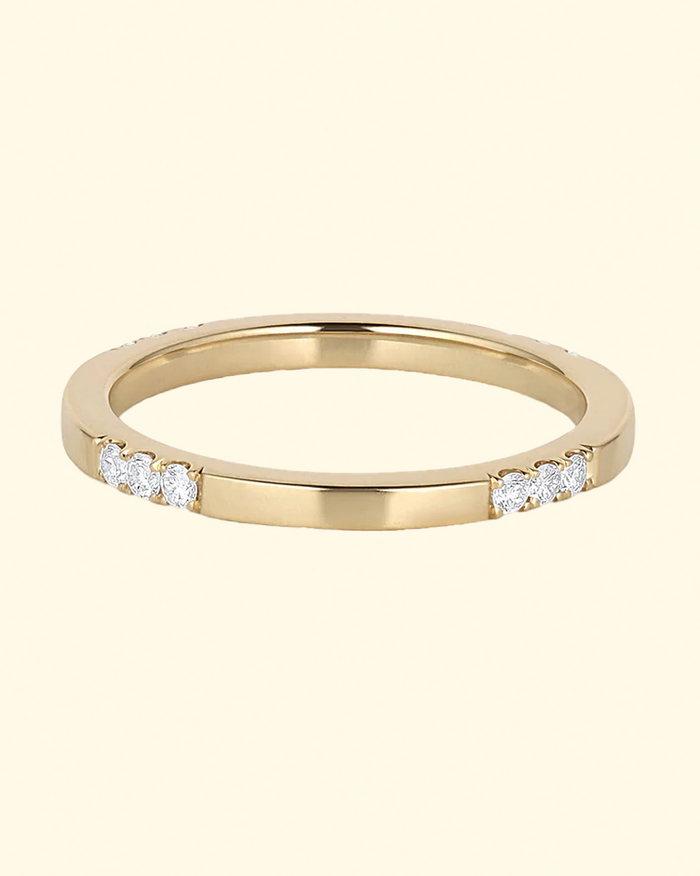 Pave Square Band | Size 7