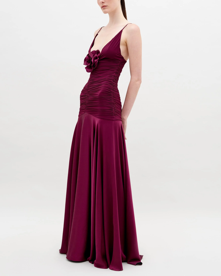 Sana Dress | Burgundy