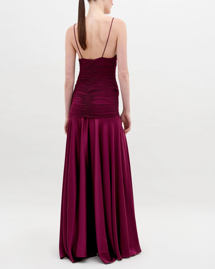 Sana Dress | Burgundy