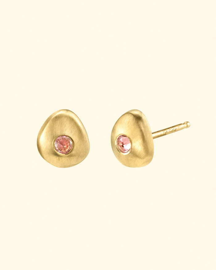 Tata Studs With Pink Sapphires