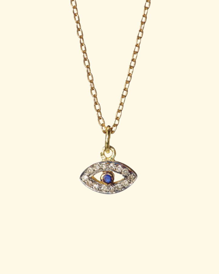 Mini Pho Eye Necklace | 24k Yellow Gold