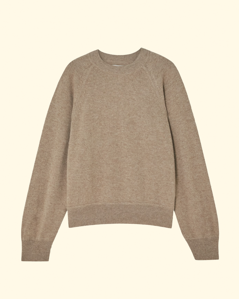 Pemba Cashmere Sweater | Sand Melange