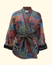 Patchwork Kimono | Blue Multi