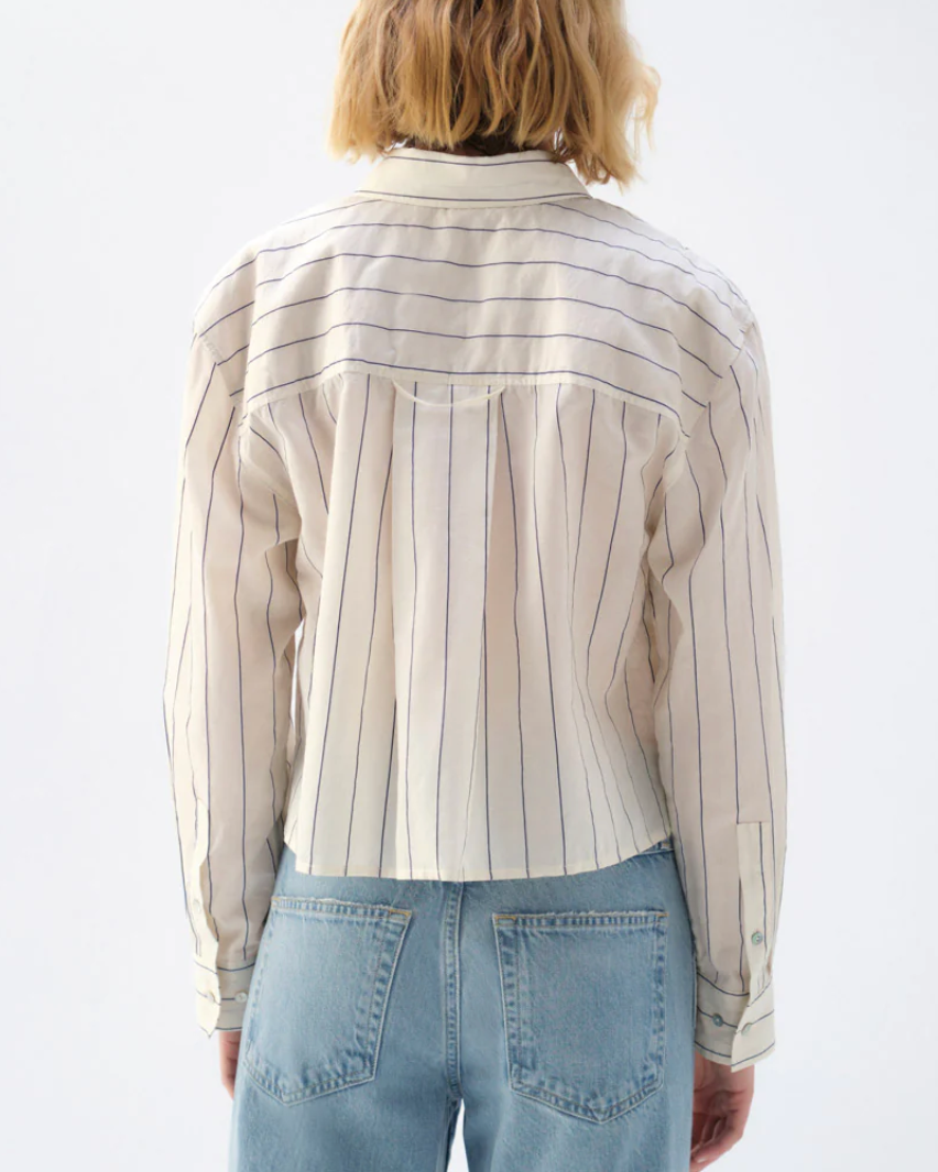 Crop Ruth Shirt | Bone Neptune Multi