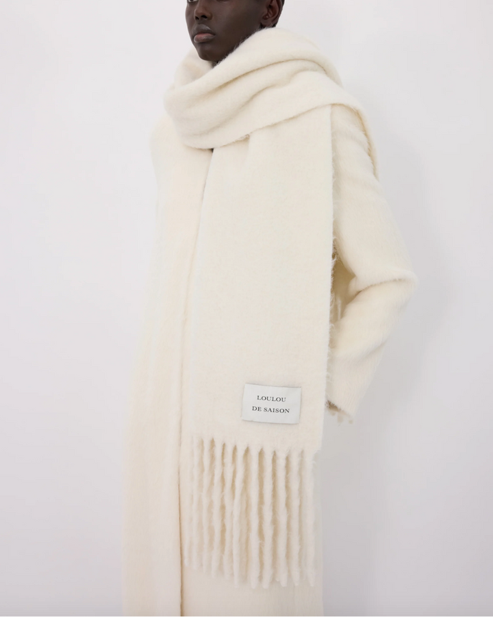 Santo Alpaca Scarf | Ivory