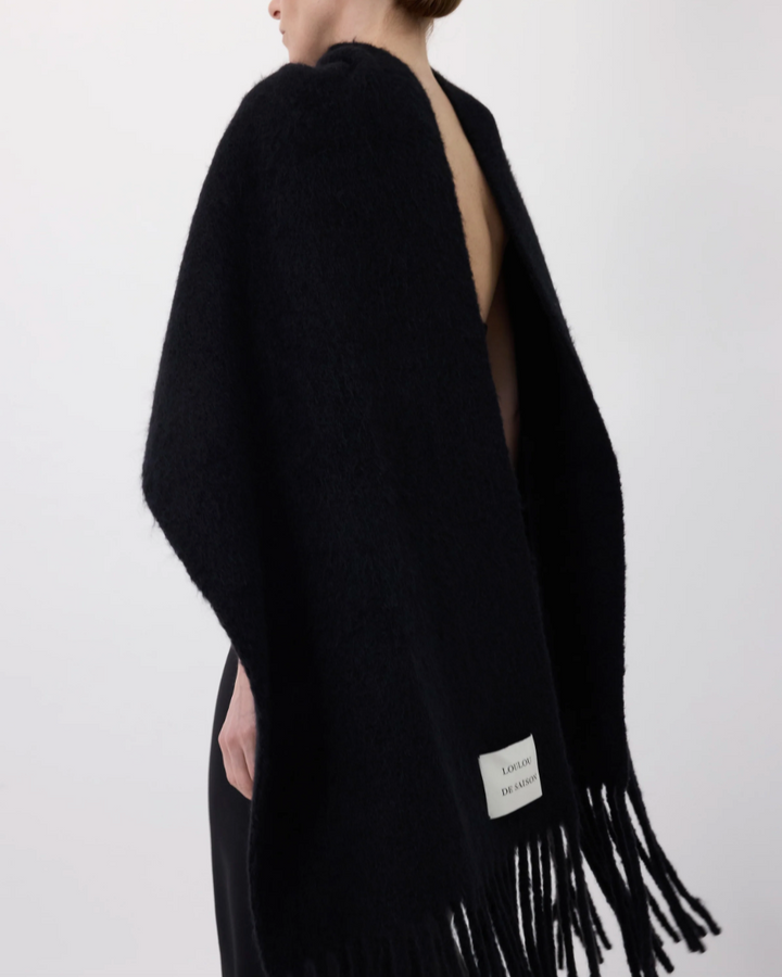 Santo Alpaca Scarf | Black