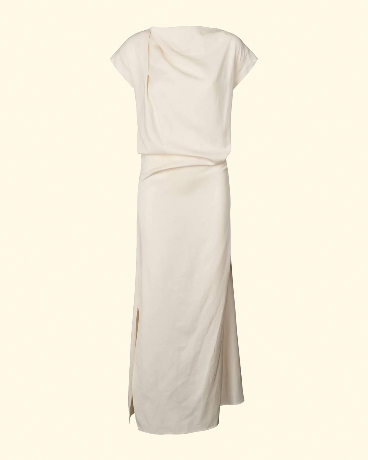 Orana Aviator Draped Dress | Ivory
